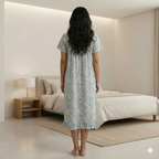 Bizzy Lizzy Blue Lotus Yolkcut Short Nighty