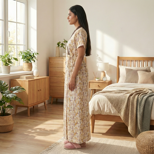 Bizzy Lizzy Poly Cotton Housecoat