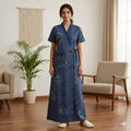 Bizzy Lizzy Navy Blue Stock Housecoat