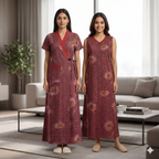 Bizzy Lizzy Red Stock 2pc Set Housecoat