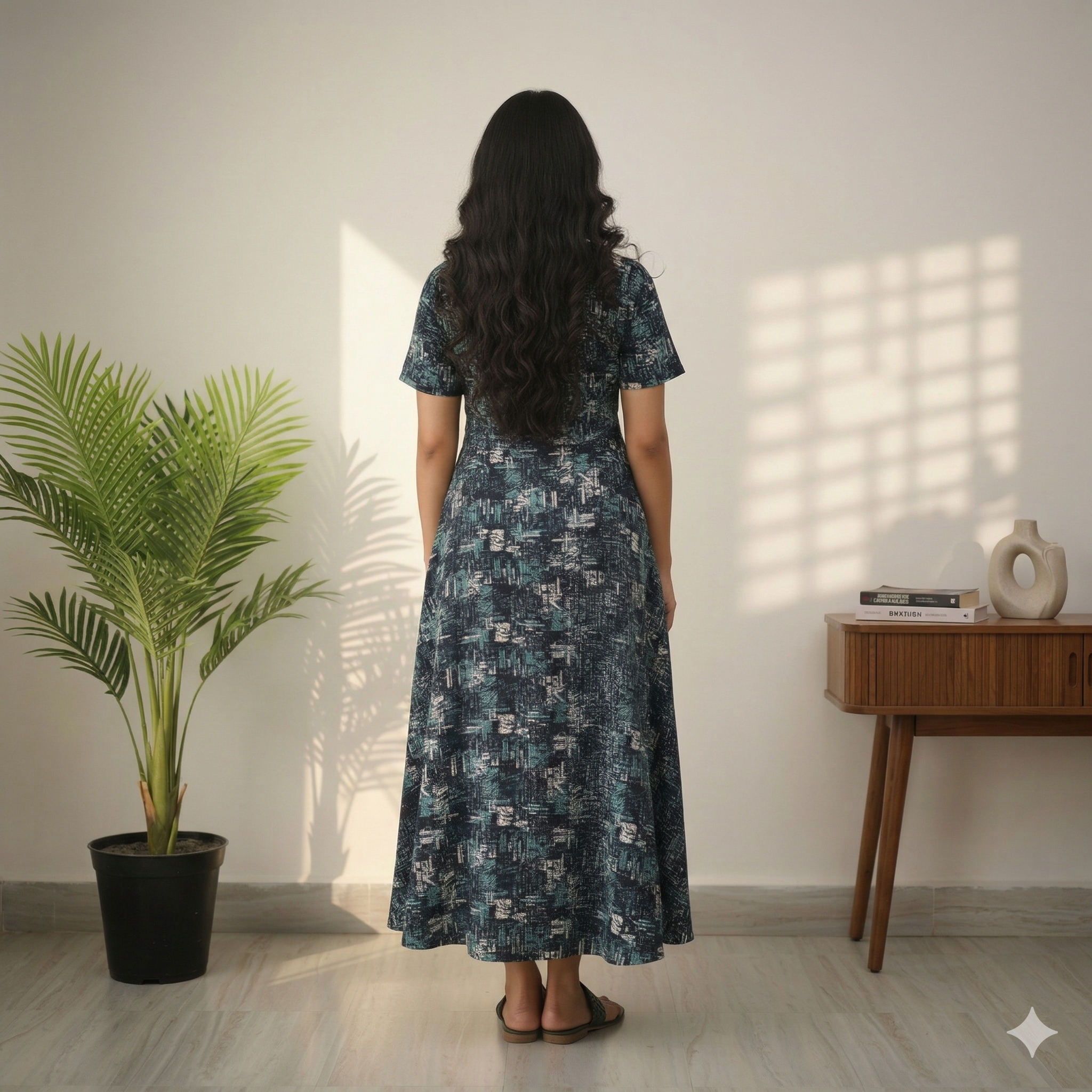 Bizzy Lizzy Green Carnation 2pc Set  Housecoat