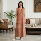 Bizzy Lizzy Brown Orchid 2pc Set  Housecoat