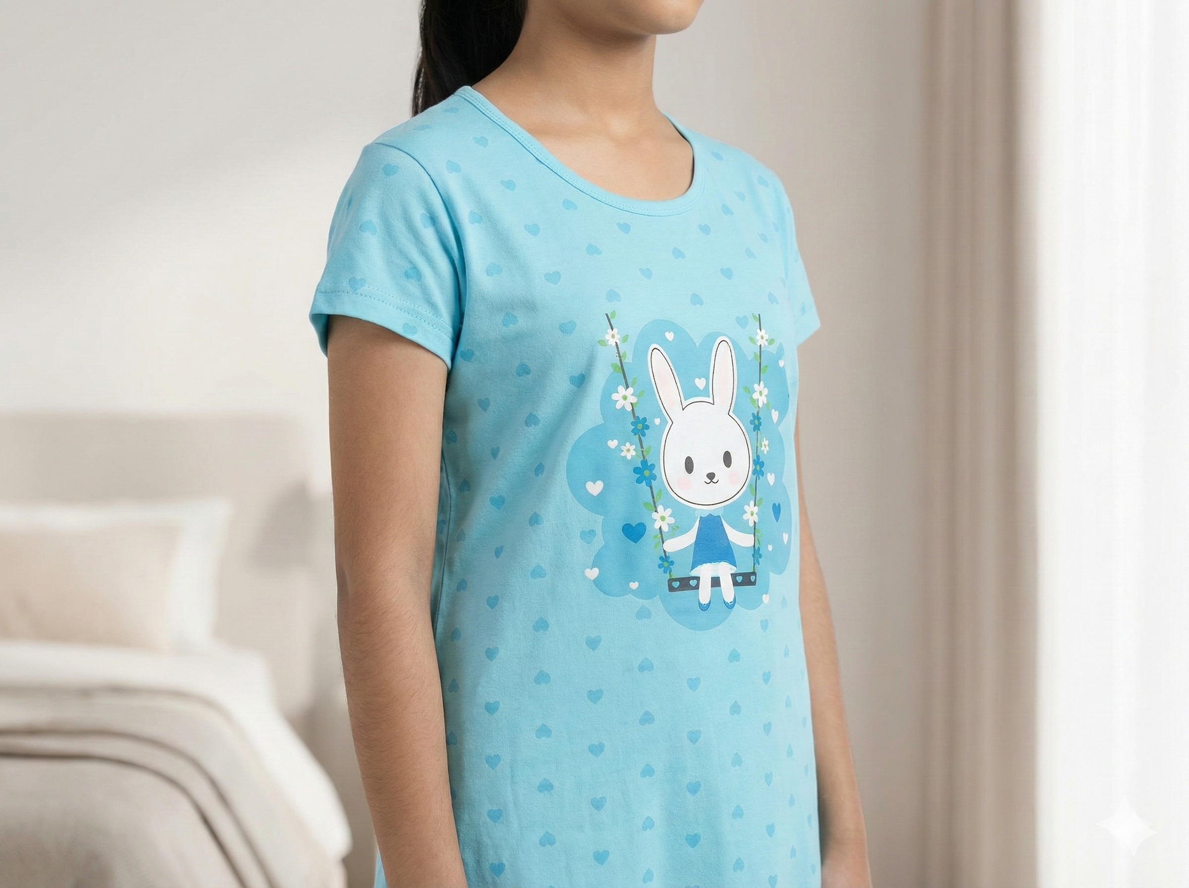 Super Soft Cotton Hosiery Girl Nighty