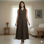 Bizzy Lizzy Black Orchid 2pc Set  Housecoat