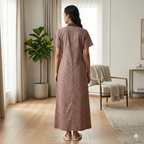 Bizzy Lizzy Brown Carnation Housecoat