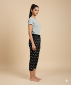 Premium Cotton Hosiery  3/4 Length Capri