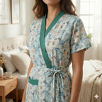 Bizzy Lizzy Poly Cotton 2pc Set  Housecoat