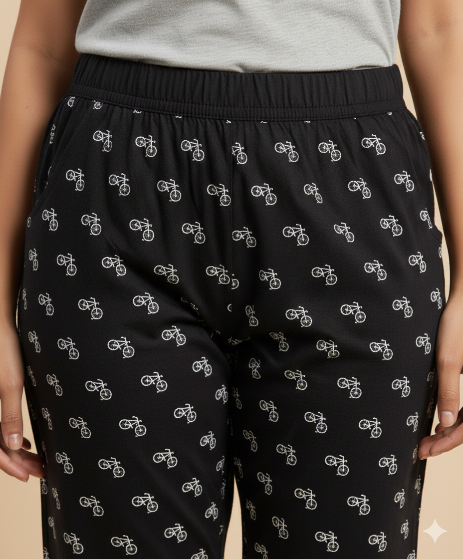 Premium Cotton Hosiery  3/4 Length Capri