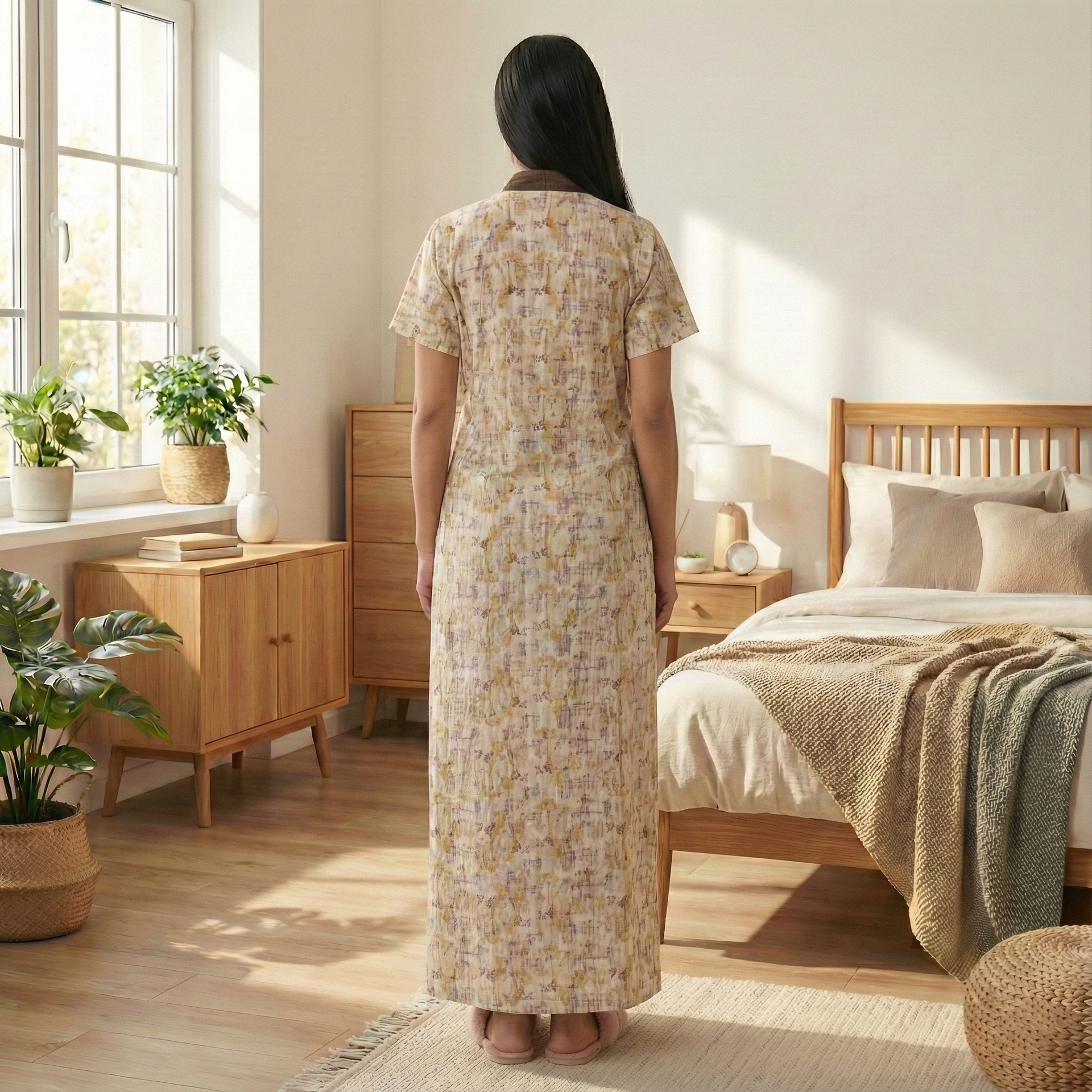 Bizzy Lizzy Poly Cotton Housecoat