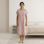 Bizzy Lizzy Pink Lotus Yolkcut Short Nighty