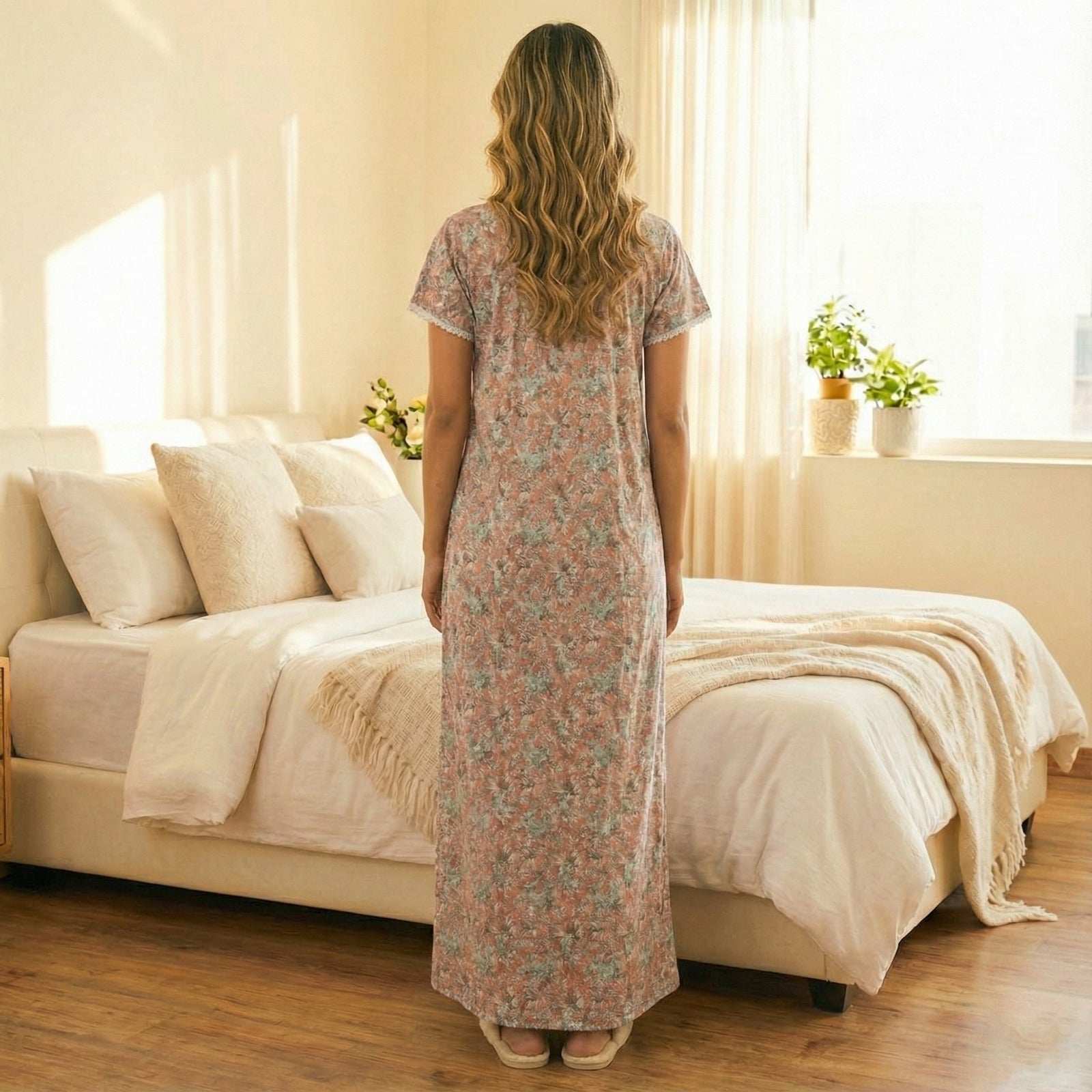 Bizzy Lizzy Peach Lotus Yolkcut Nighty