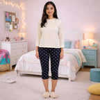 Premium Cotton Hosiery  3/4 Length Capri