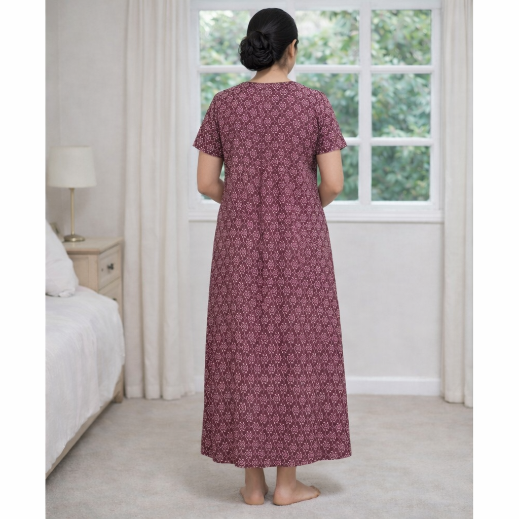 Bizzy Lizzy Poly Cotton Feeding Nighty