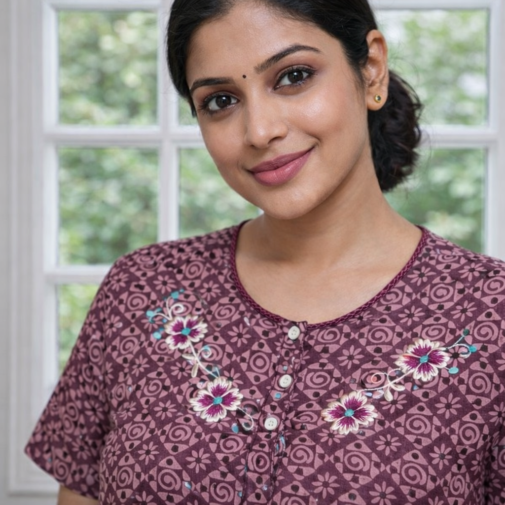 Bizzy Lizzy Poly Cotton Feeding Nighty