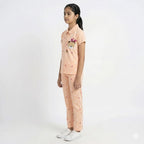 Premium Cotton Hosiery Girls Night Suit