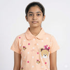 Premium Cotton Hosiery Girls Night Suit