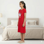 Super Soft Cotton Hosiery Girl's Nighty