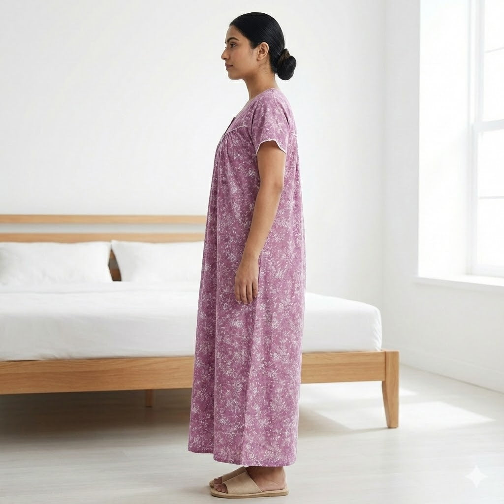 Bizzy Lizzy Poly Cotton Front Open Nighty